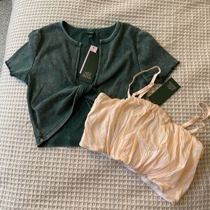 NWT Wild Fable cropped tops
